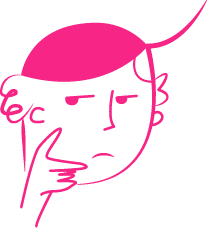 Confused person thinking