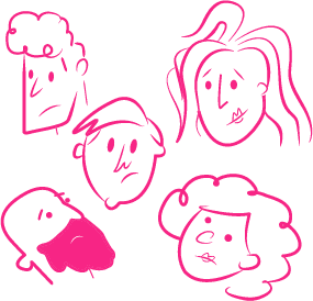 Crowd of young people